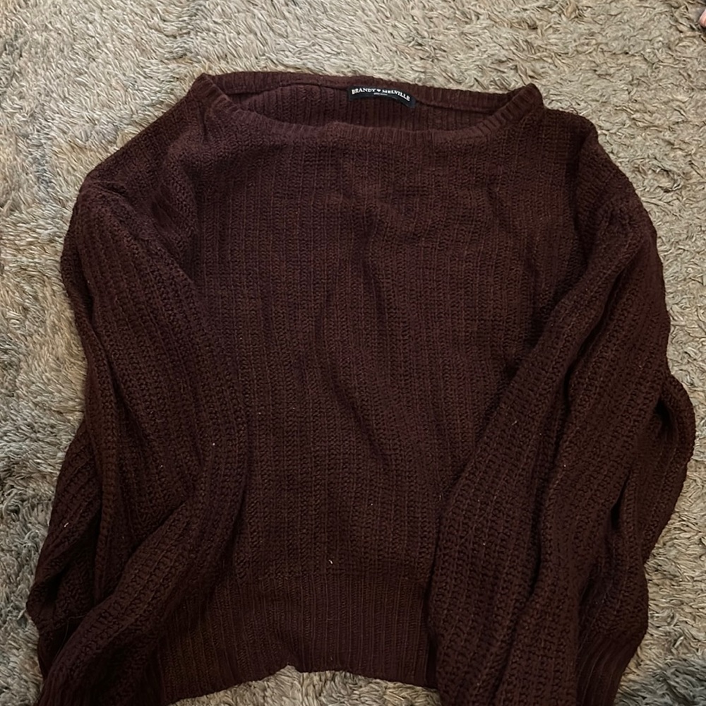 Maroon brandy melville sweater, one size